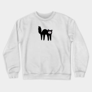 Spooked cat Crewneck Sweatshirt